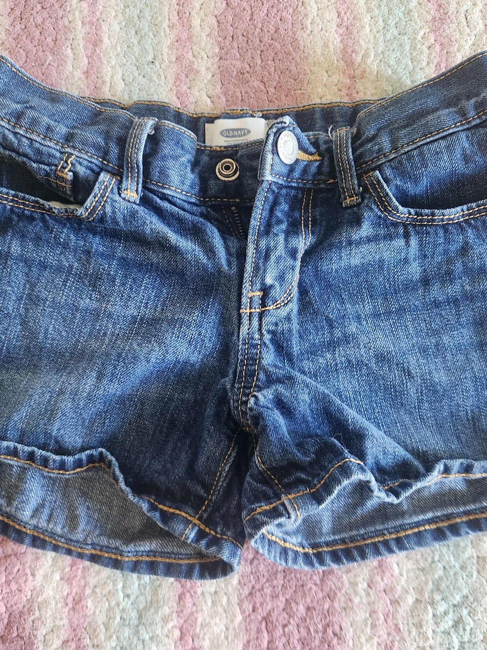 Old Navy Dark Blue Denim Kids(girl) Jean Shorts